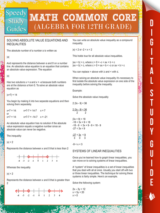 Title details for Math Common Core by Speedy Publishing - Available